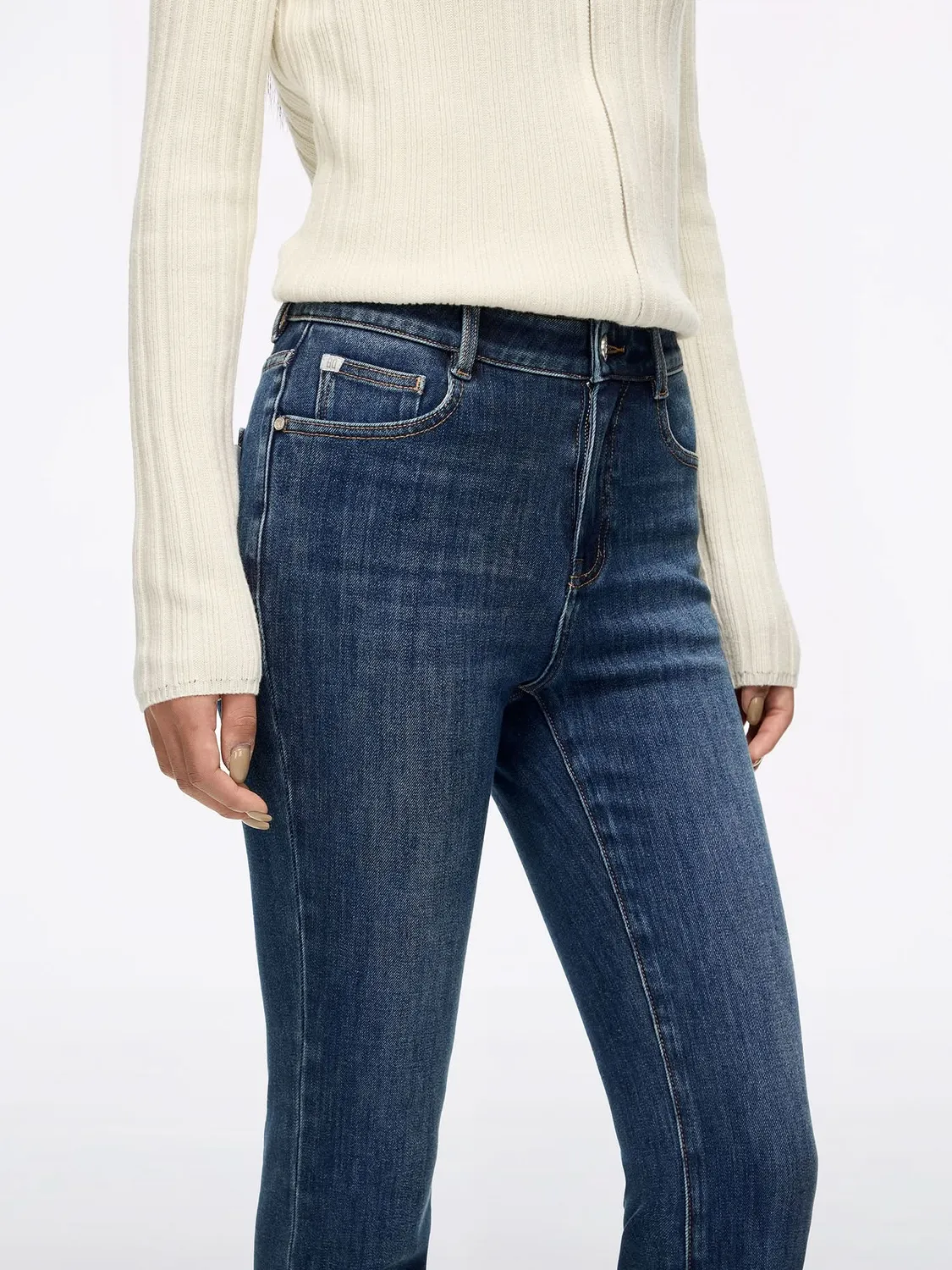 Miss Sixty 6S4JJ2401GF90 flare jeans medium blue mellemhøj talje