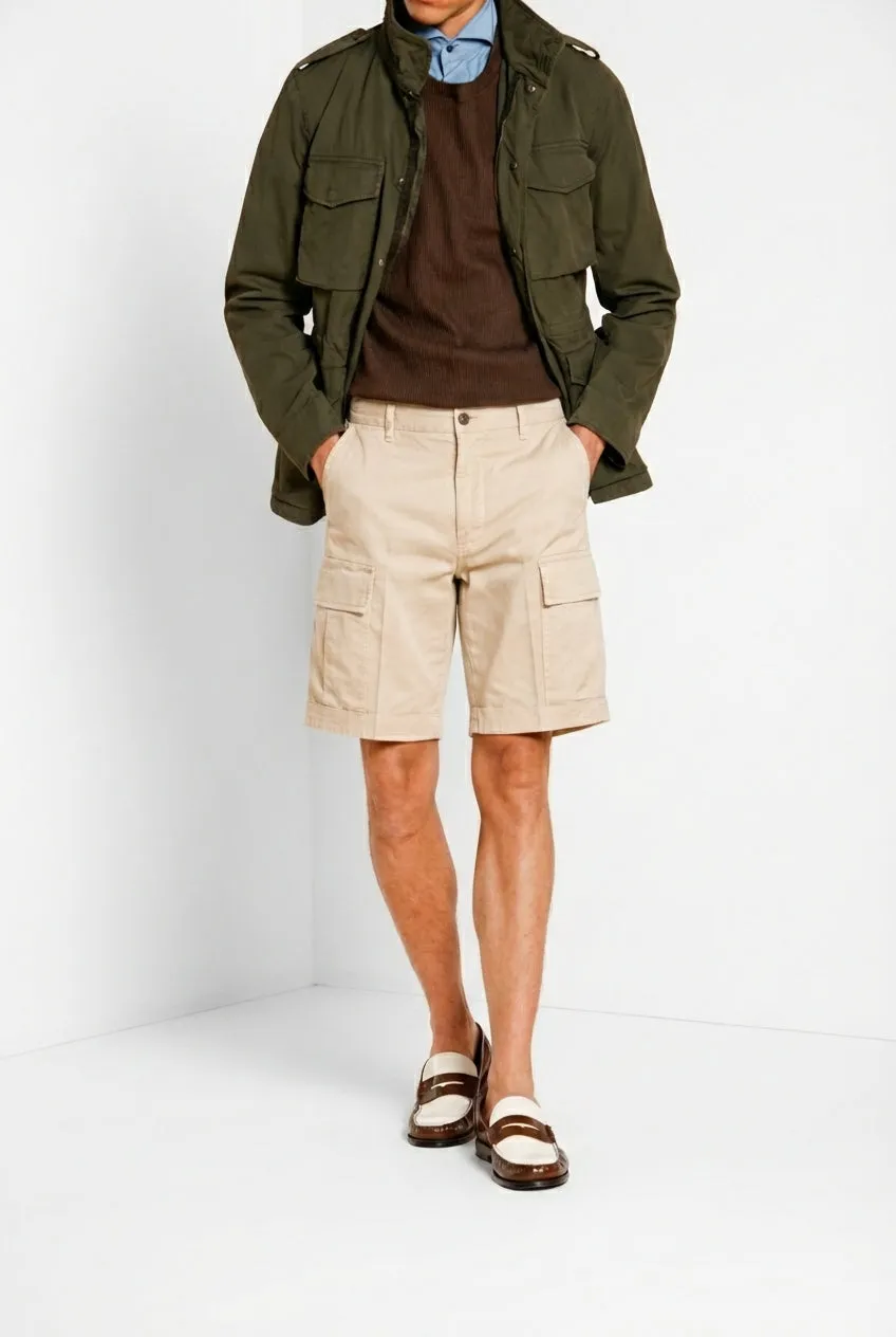 Mason's Cargo M74 bermuda relaxed lys beige