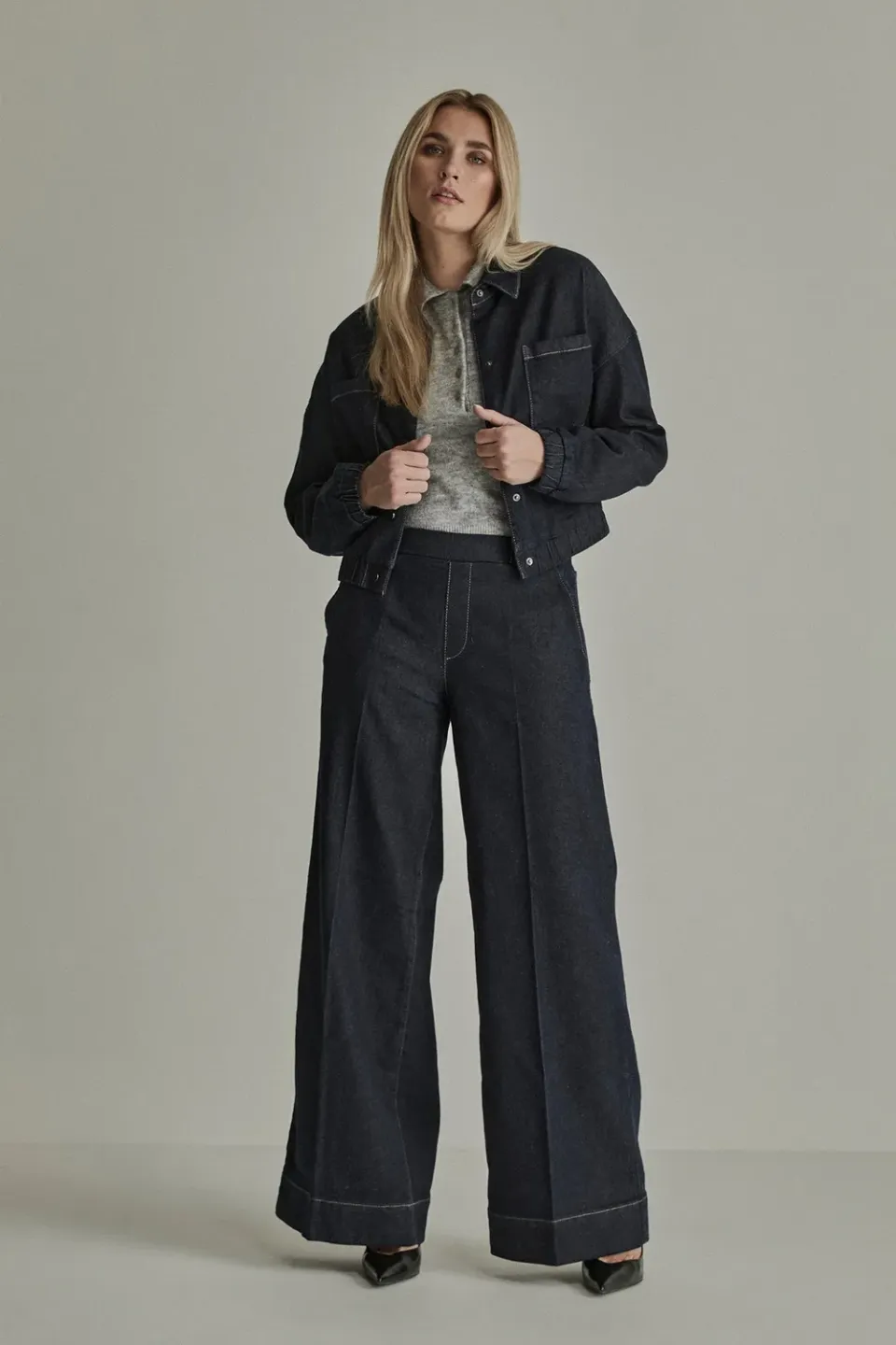 Para Mi Lizzy jeans Indigo Blue high waist extra wide