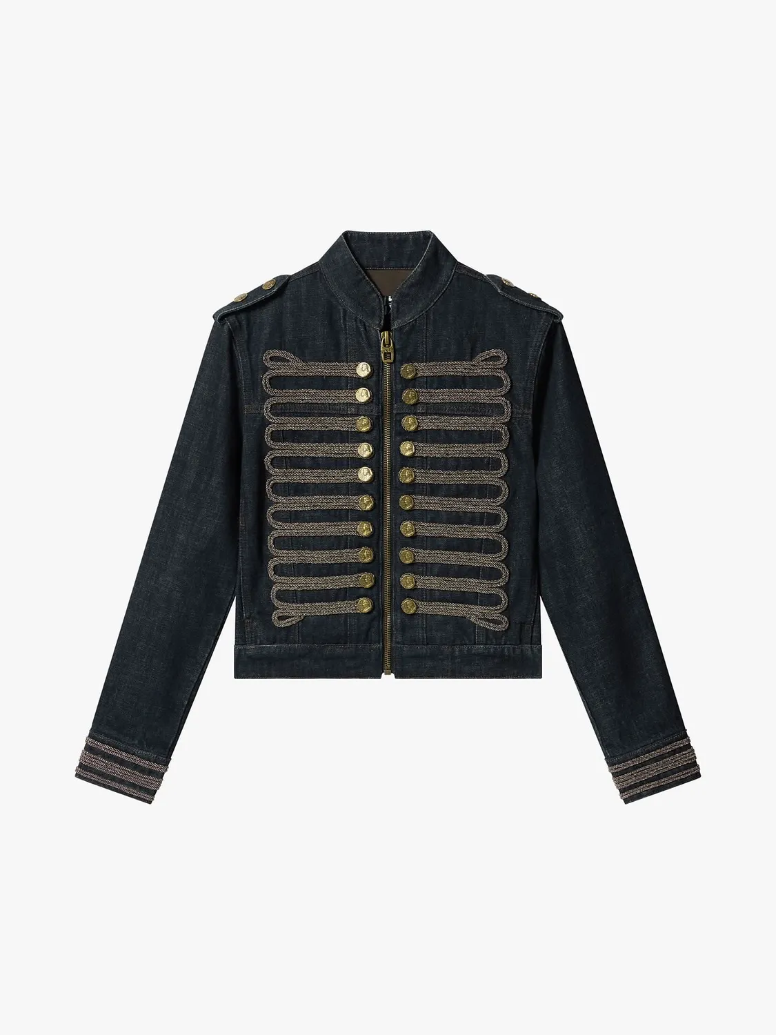 Miss Sixty Napoleon denimjakke denimblå cropped