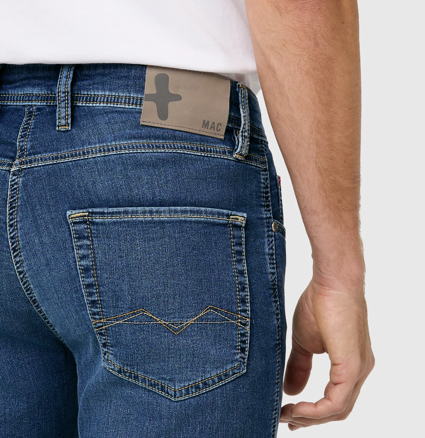 MAC Jog'n Jeans 0590-00-0994L jeans mørkeblå sweat