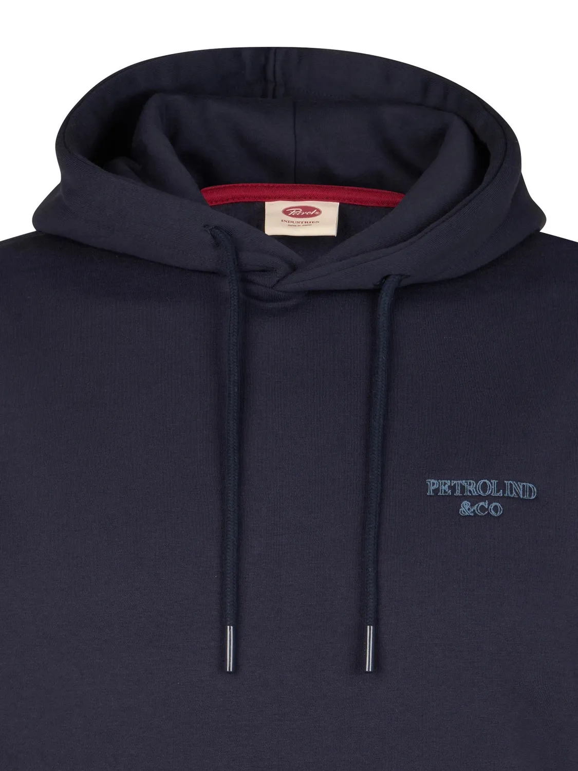 Petrol Industries Redwood hoodie Royal Navy børstet bomuld