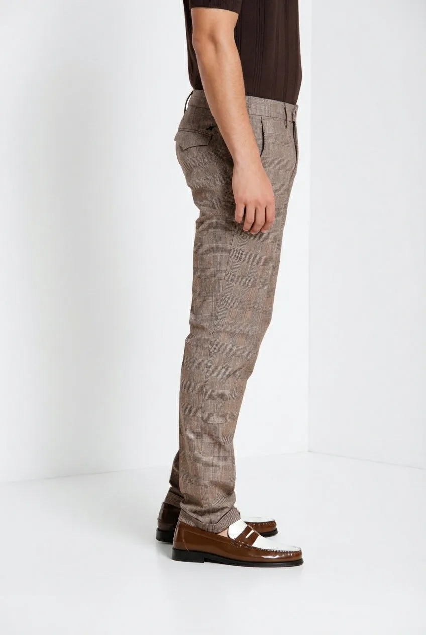 Mason's Torino City chino mørkebrun tern slim