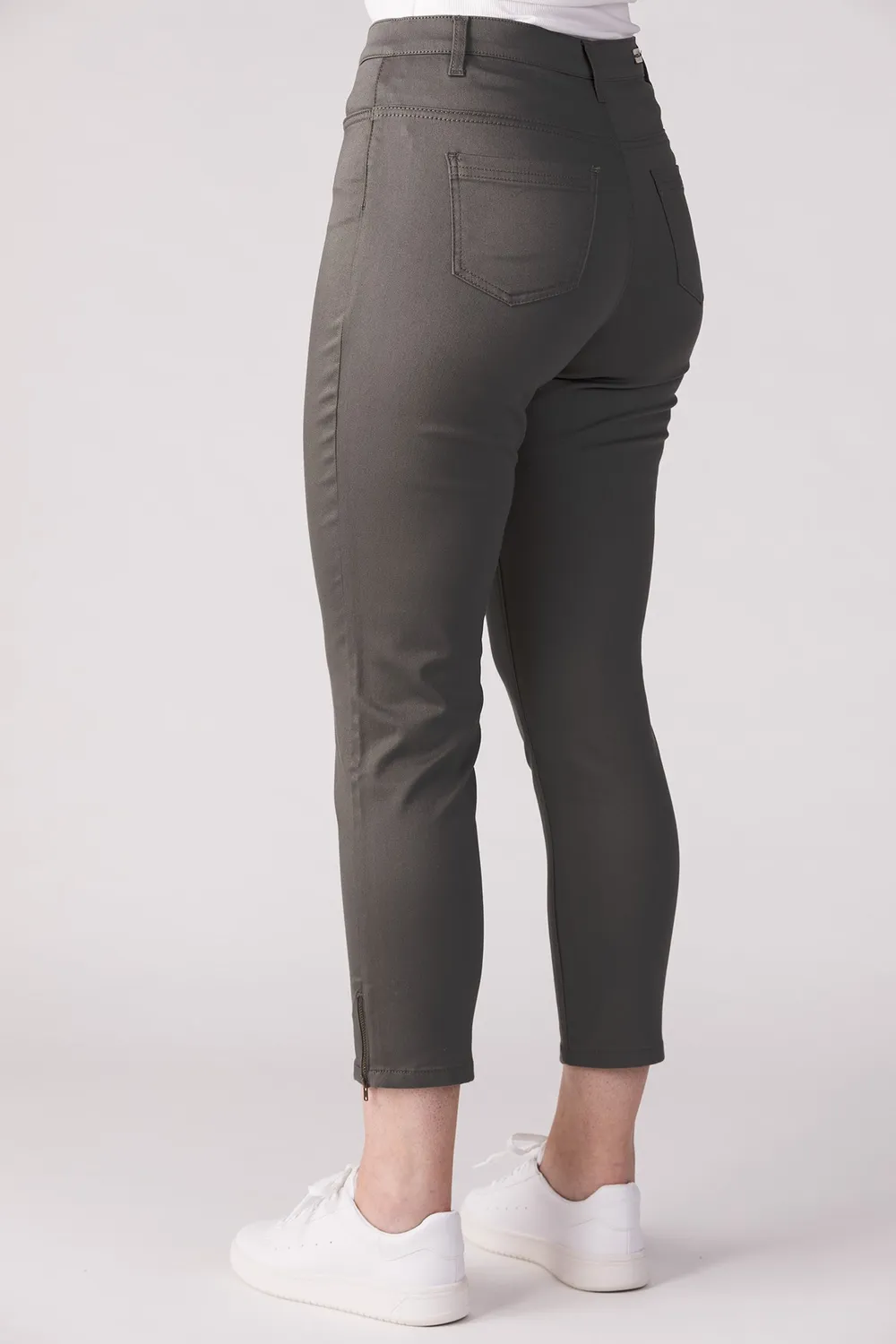 Merrytime 15640-440-41 Super Slim Ankel jeans dusty green