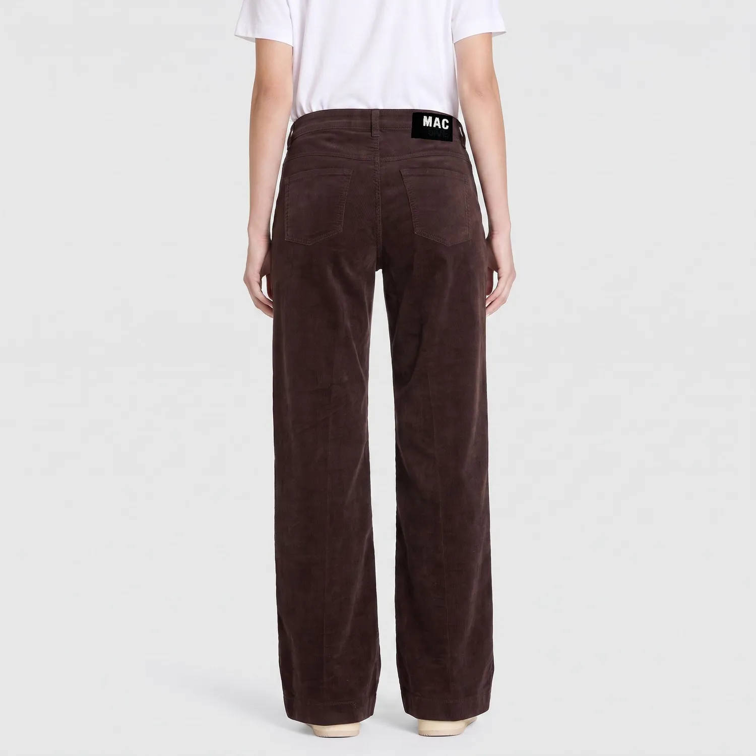MAC Wide 5228-00-0422 fløjlsbukser brun