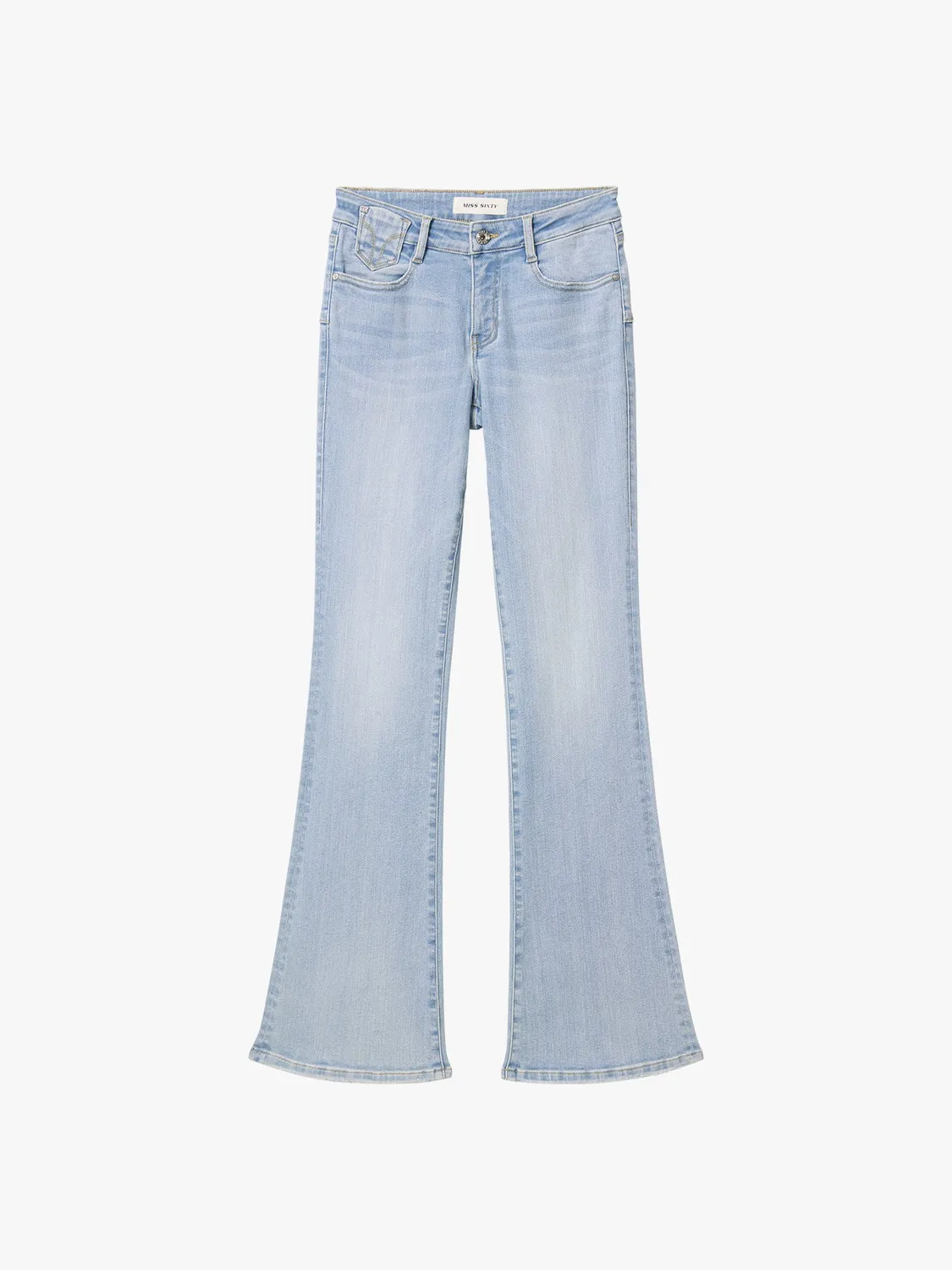 Miss Sixty MAGIC PLUS Flare Jeans lyseblå low waist