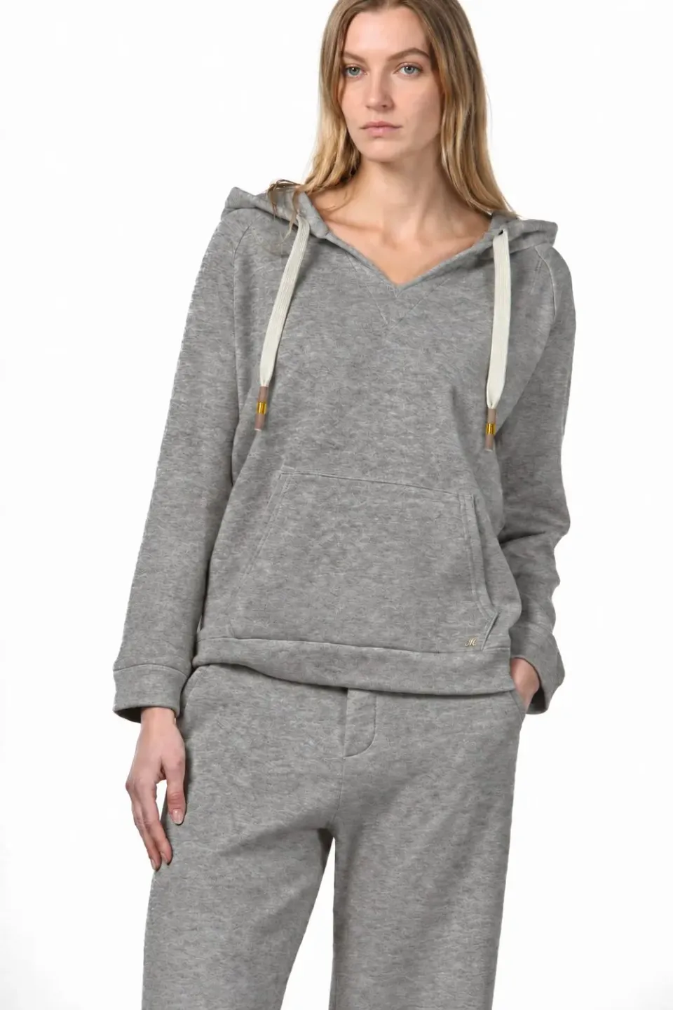 Mason's Hoodie sweatshirt grå striklook dame