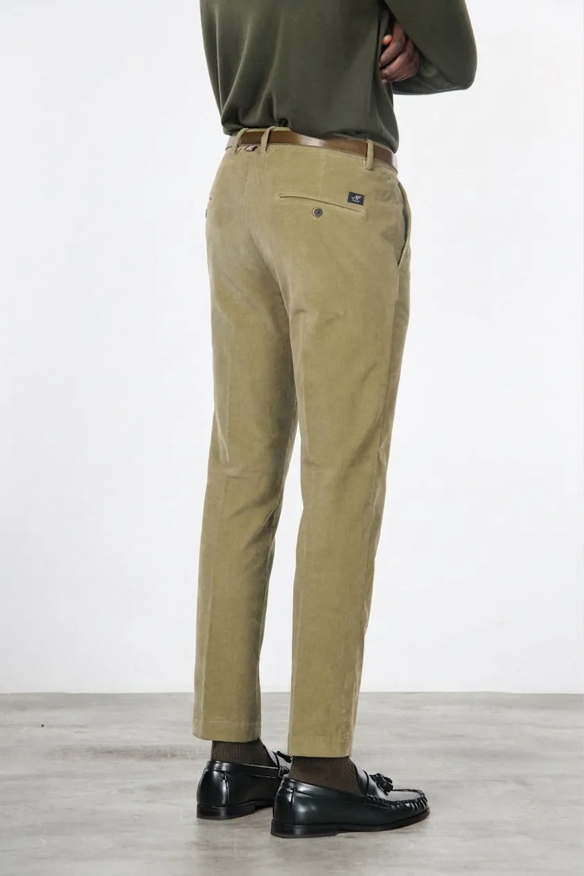 Mason's Torino chinobukser slim salviegrøn fløjl
