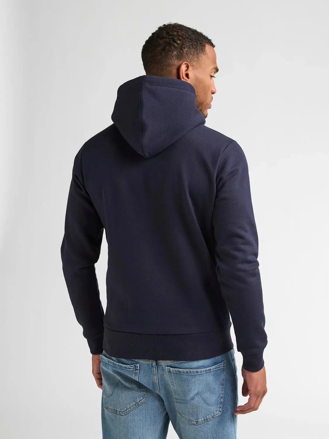 Petrol Industries Redwood hoodie Royal Navy børstet bomuld