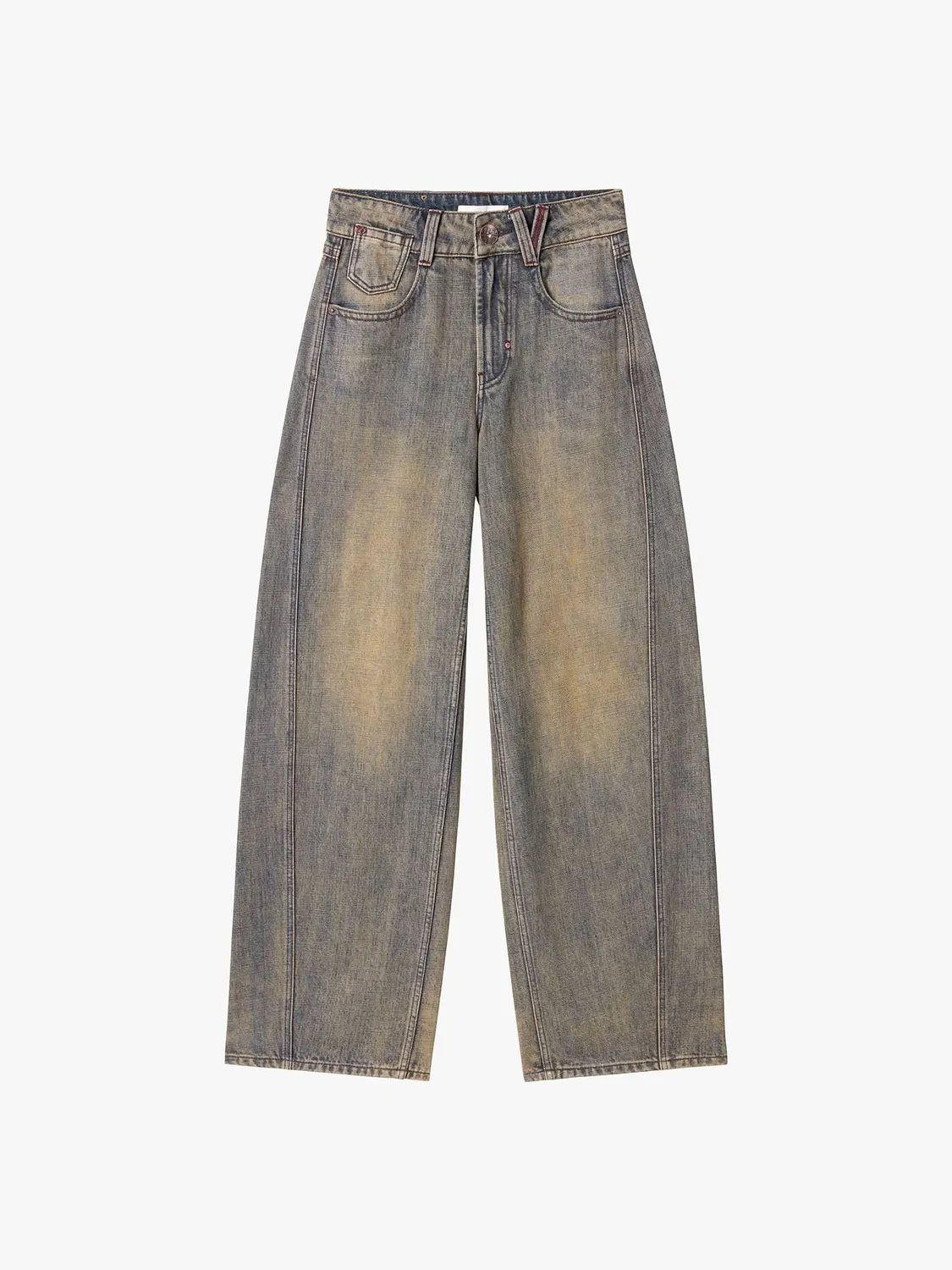 Miss Sixty Barrel jeans blå bomuld-hamp