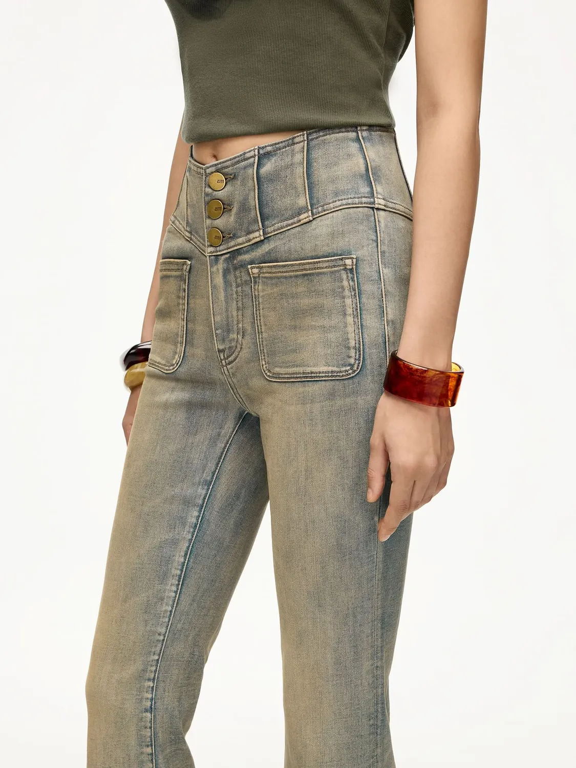 Miss Sixty Glenda Plus 5 flare jeans blå