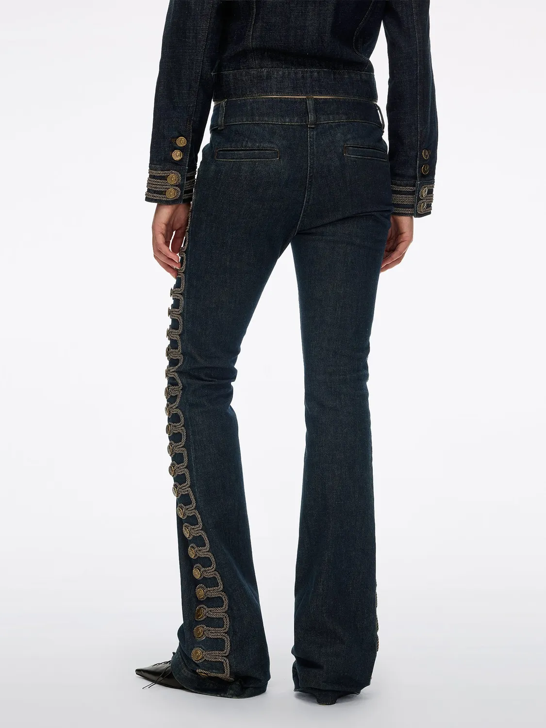 Miss Sixty Napoleon Flare Jeans lavtaljede denimblå