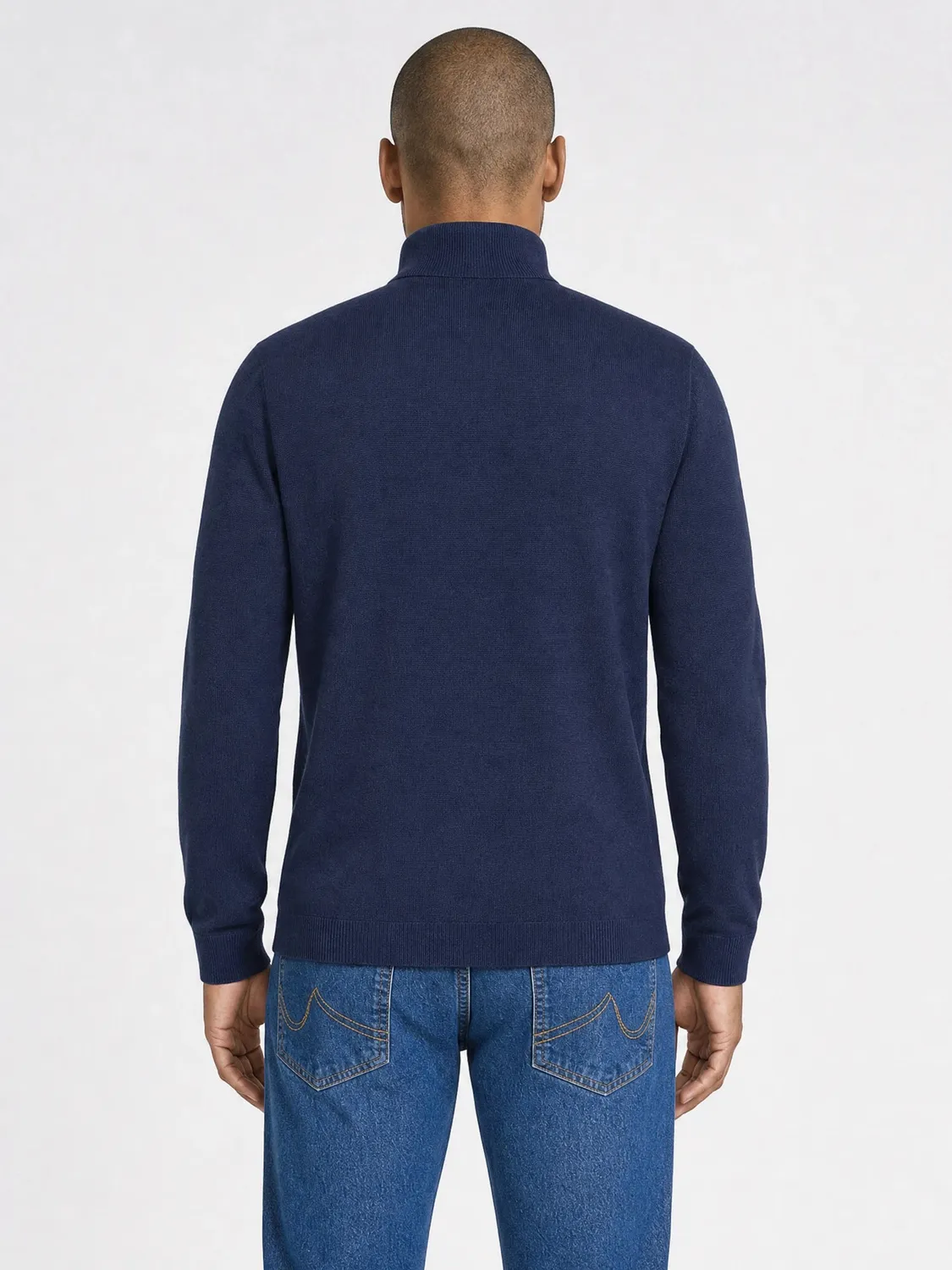 Petrol Industries Millstone quarter-zip striktrøje finstrik