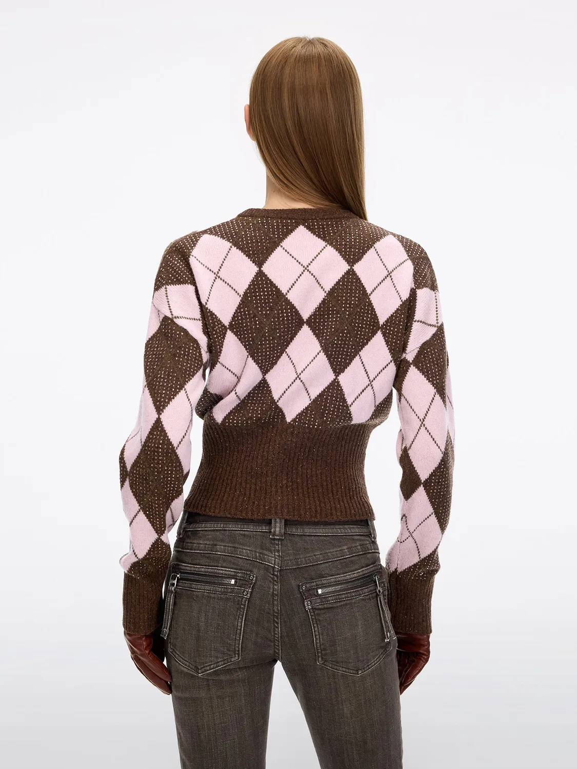 Miss Sixty 6M4RJ04400H44 cardigan brun merinould
