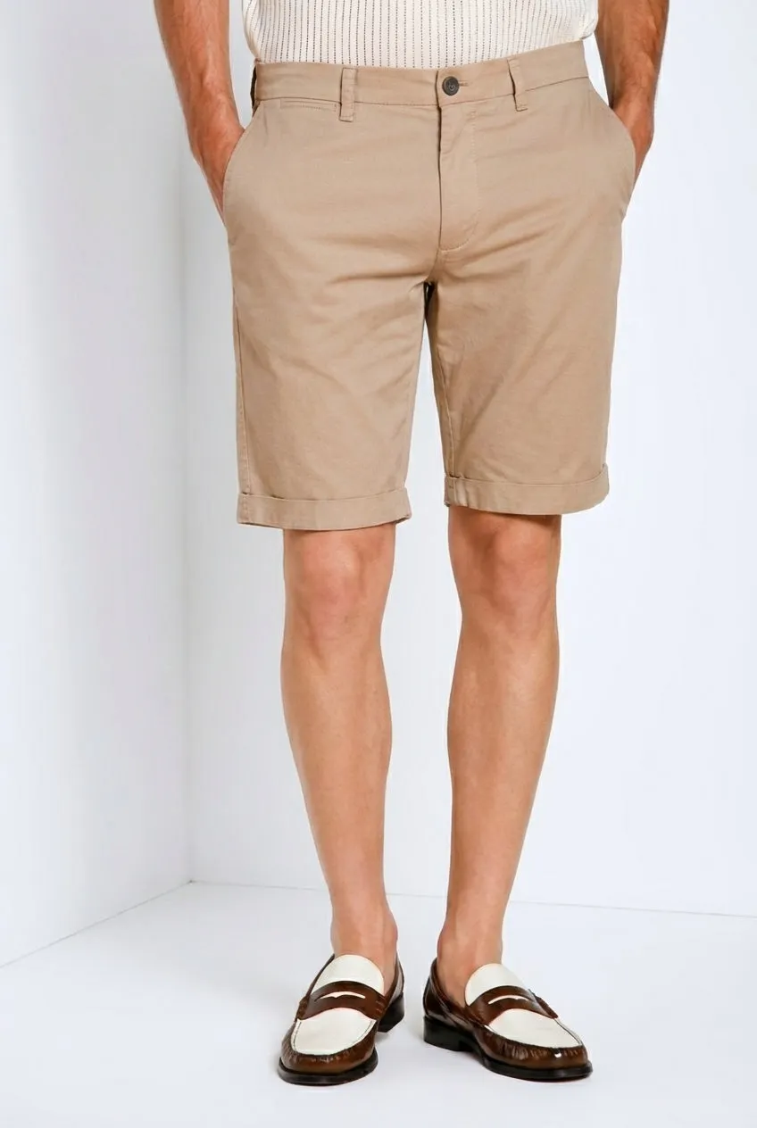 Mason's London chino-bermuda beige stretch regular