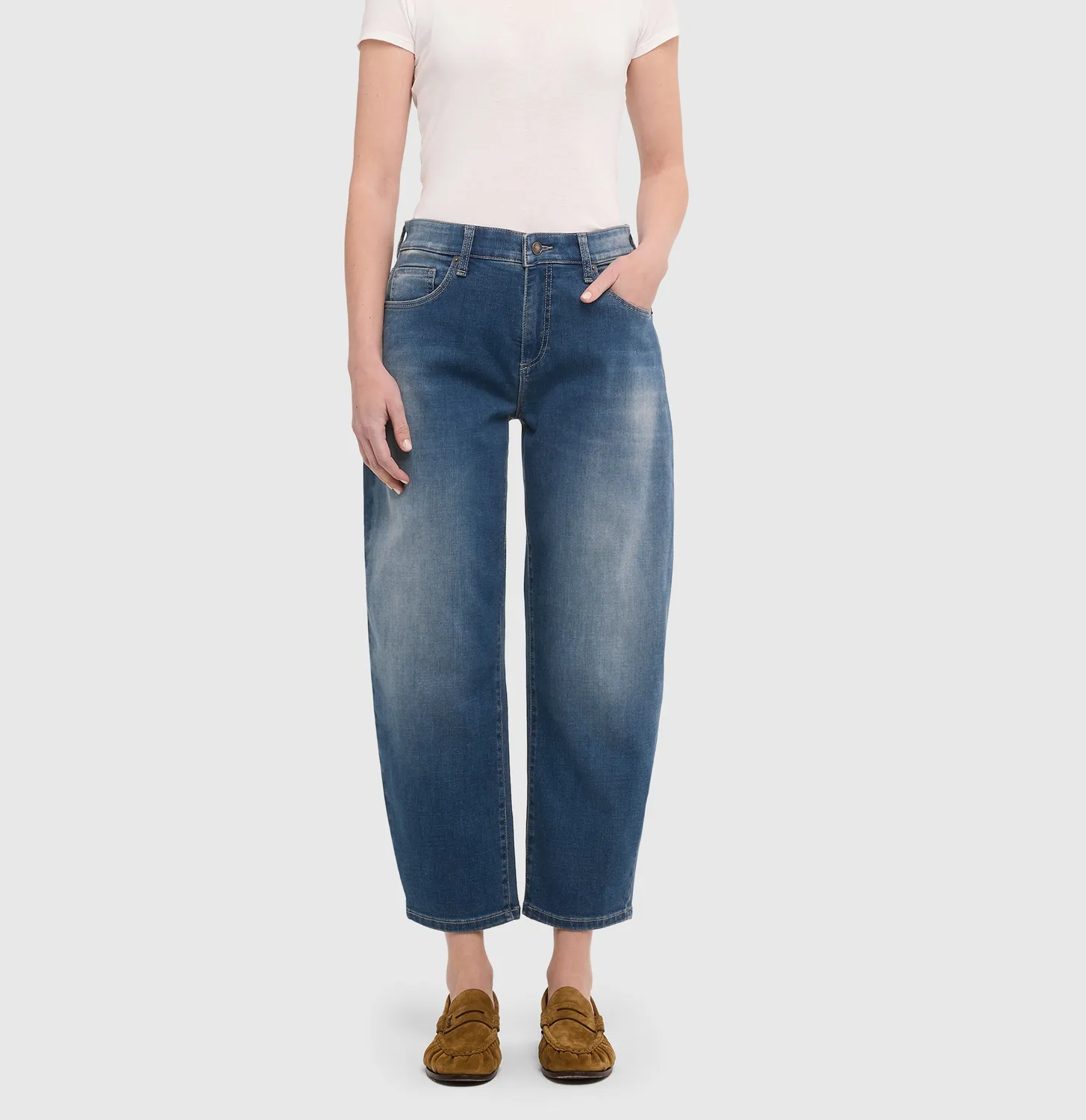 MAC Jeans Danni jeans mellemblå barrel fit