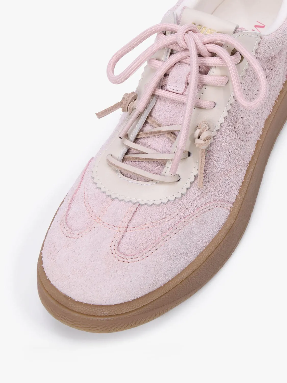 Miss Sixty lace-up sneakers baby pink læder