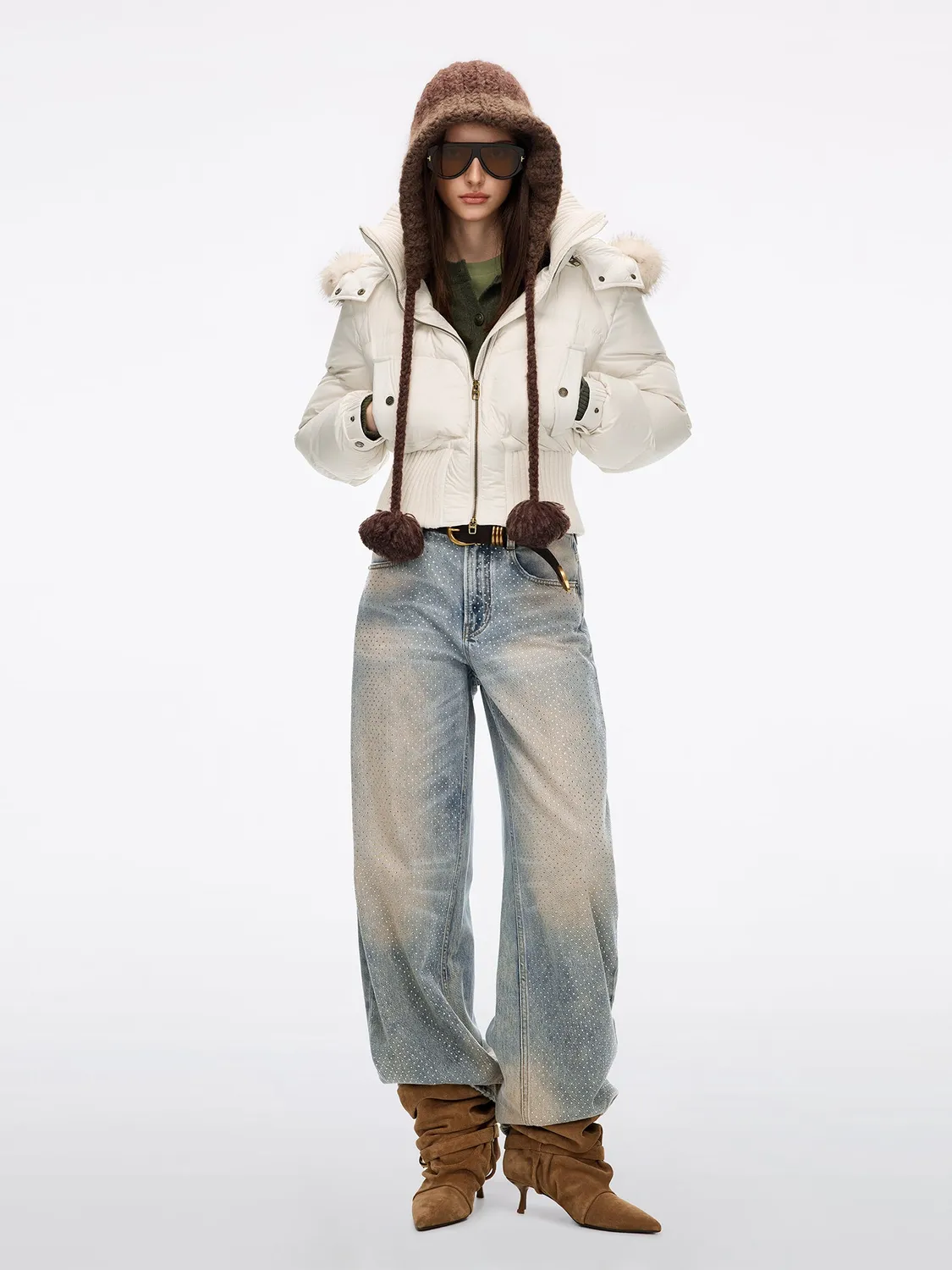 Miss Sixty 6M4JJ16800W06 barrel jeans lyseblå med sten