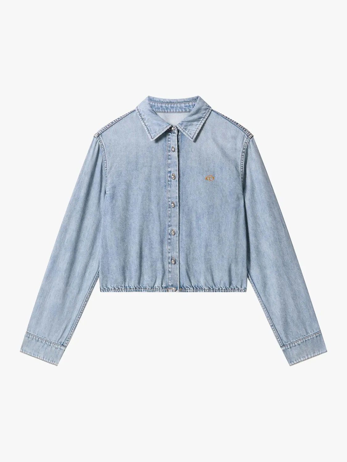 Miss Sixty Wing Cutout Denimskjorte lyseblå