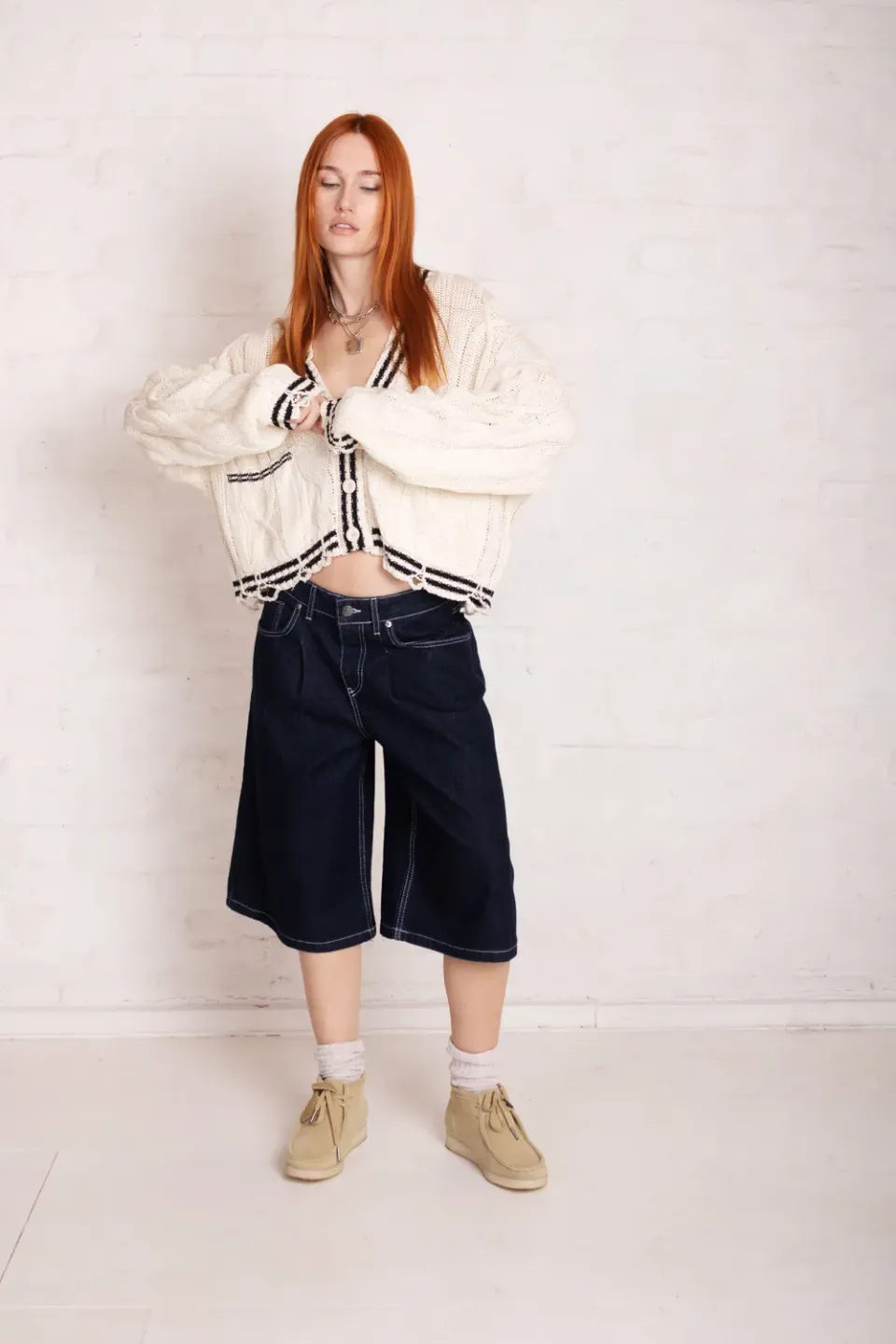 THE RAGGED PRIEST Release jorts indigo rinse baggy