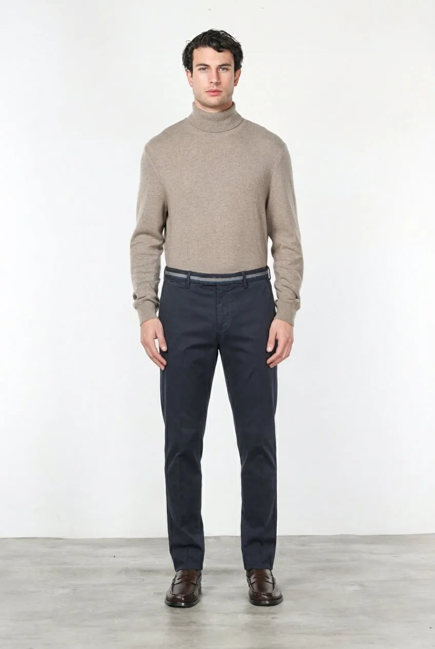 Mason's Torino Winter chinos slim natblå gabardine