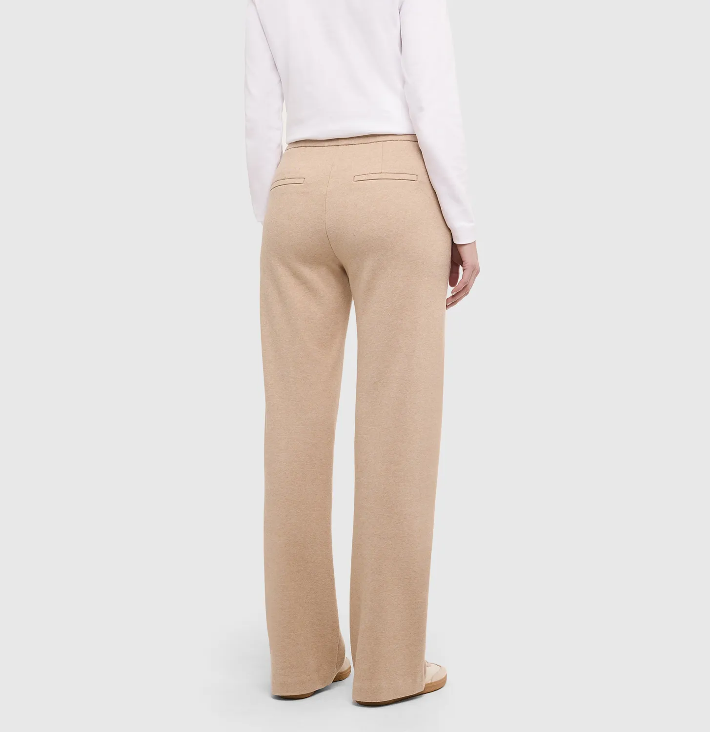 MAC Chiara 3055 jerseybukser brun wide leg