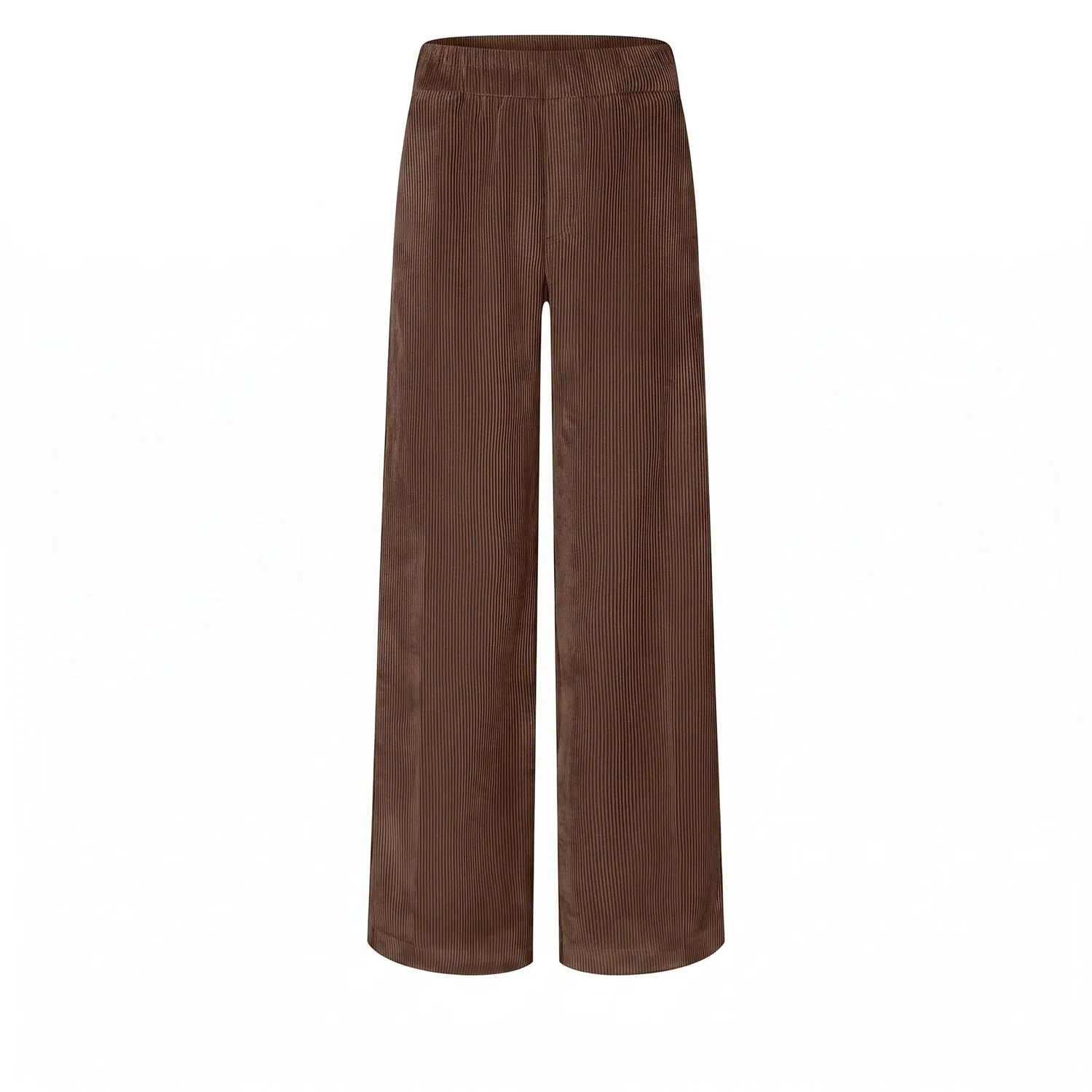 MAC Chiara cropped fløjlsbukser brun wide