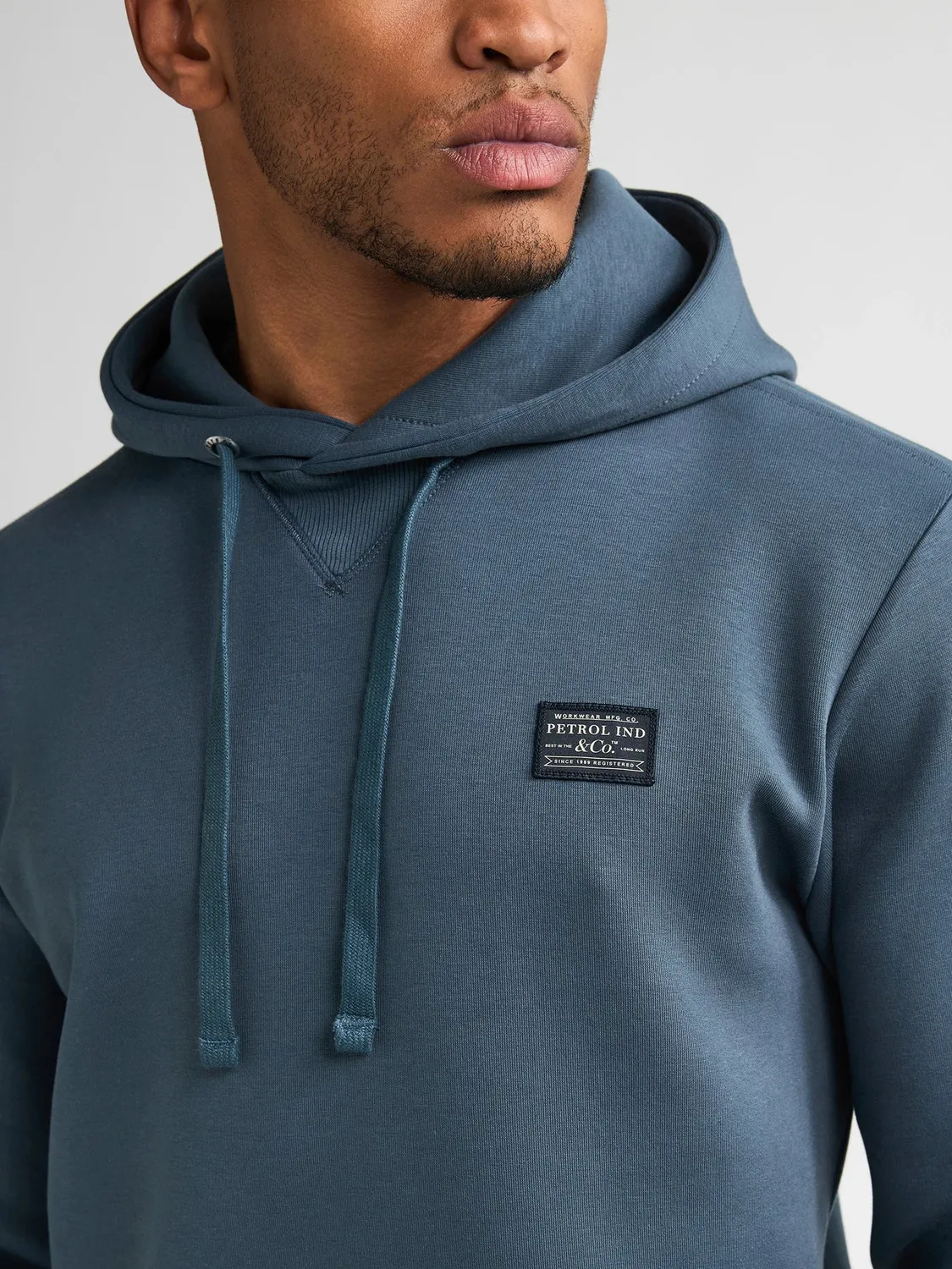 Petrol Industries Scuba Ashwood hoodie storm blue stretch