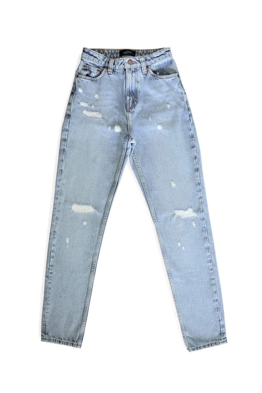 Organsk Oxygen Raw Rebellion jeans lys regular rip