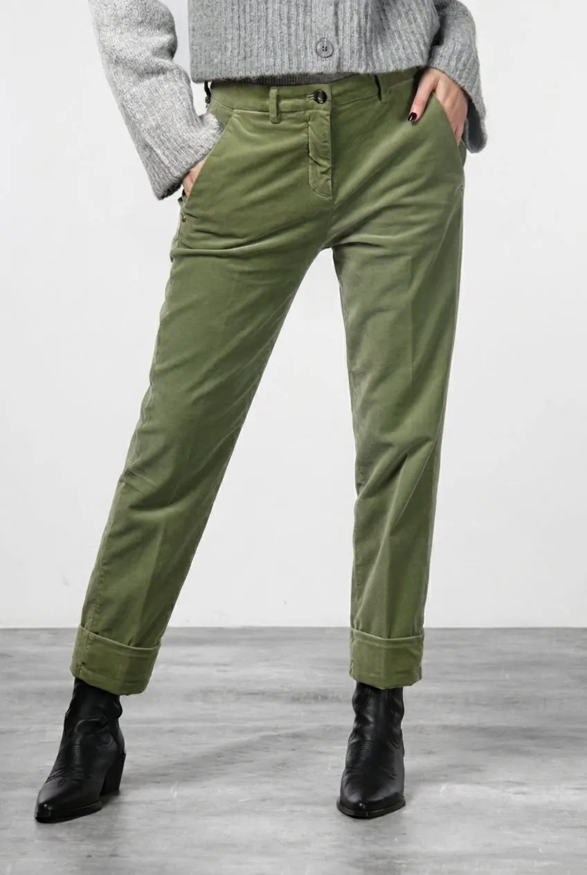 Mason's New York Carrot chino bukser salvie fløjl