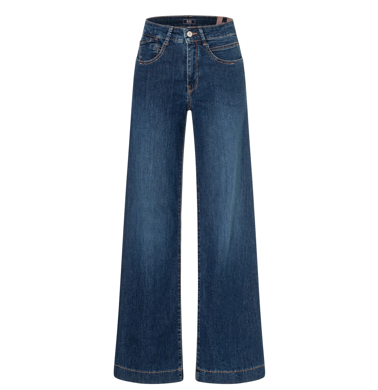 MAC Rich Palazzo jeans mørkeblå wide sommendenim