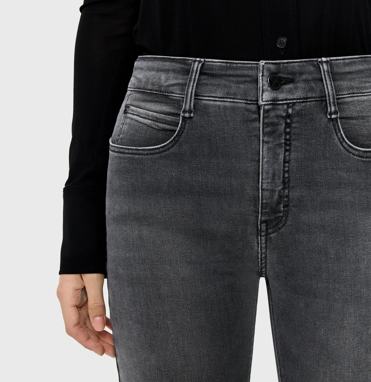 MAC Dream Boot authentic bootcut jeans grå stretch