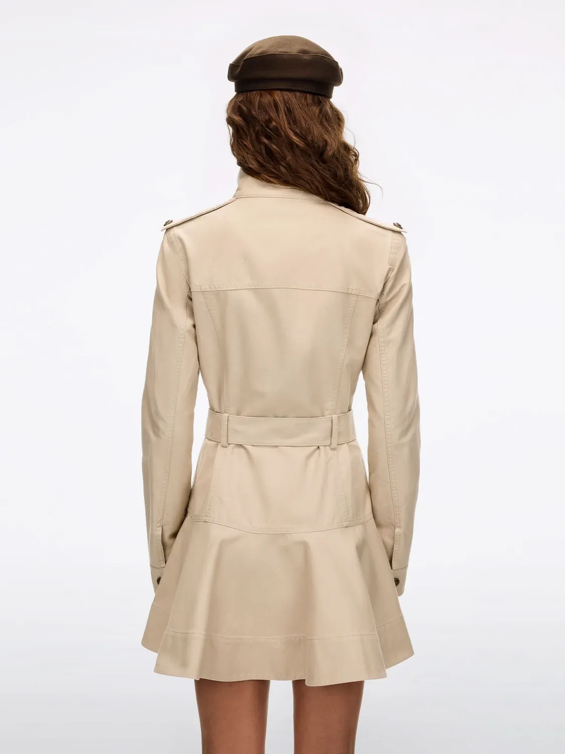 Miss Sixty Trench Dress trenchkjole khaki bælte