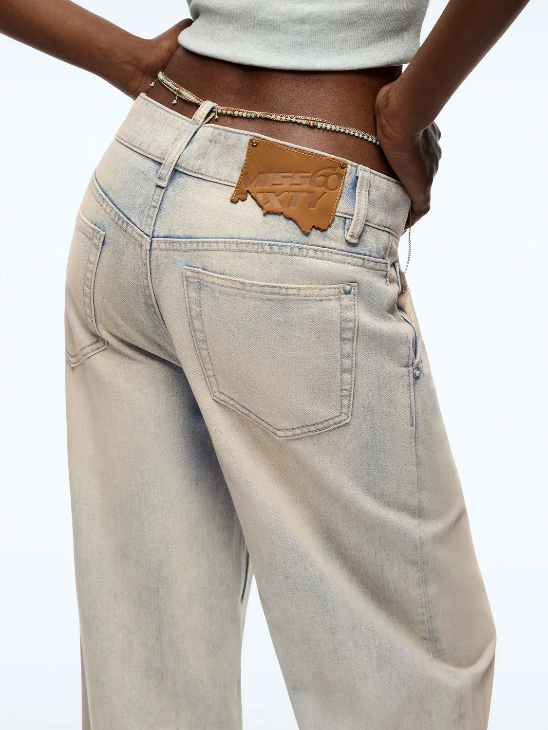 Miss Sixty 6M2JJ4450AF88 flare jeans blå lav talje