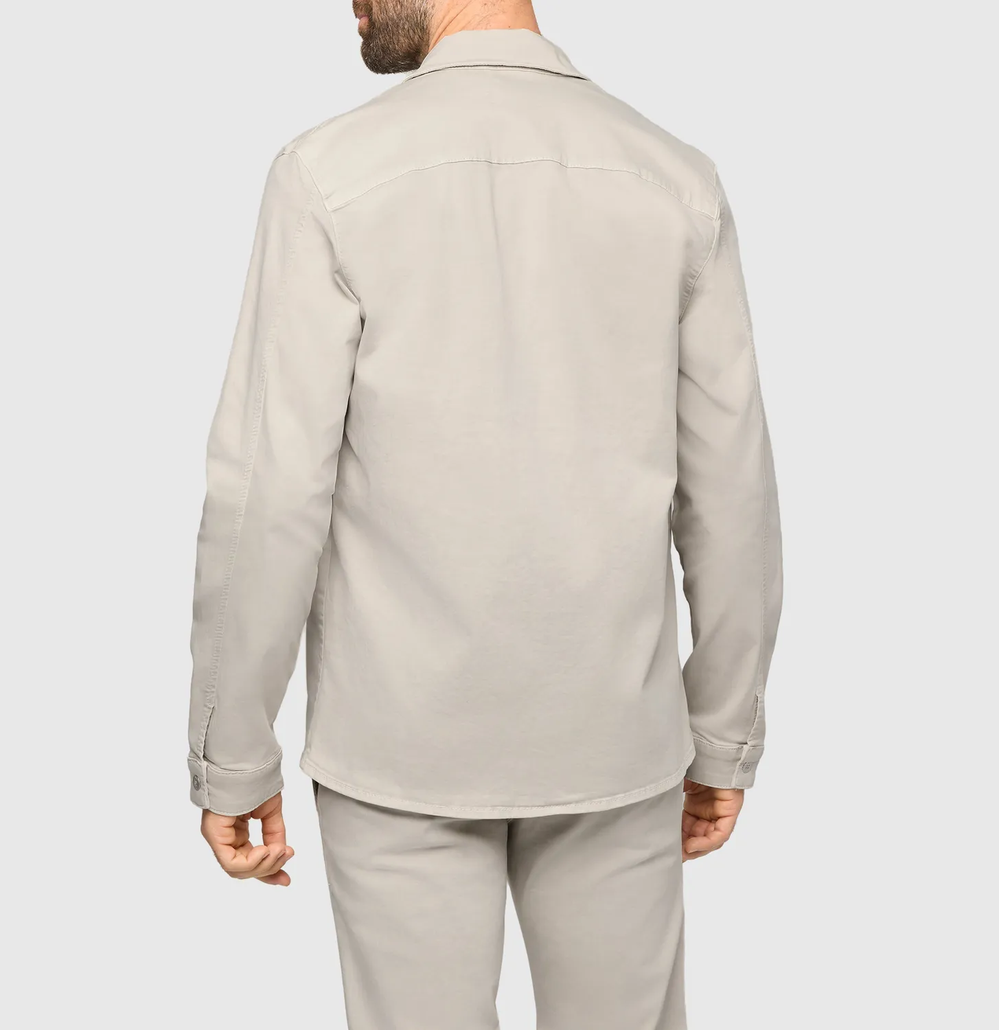 MAC Overshirt denim overskjorte beige str M