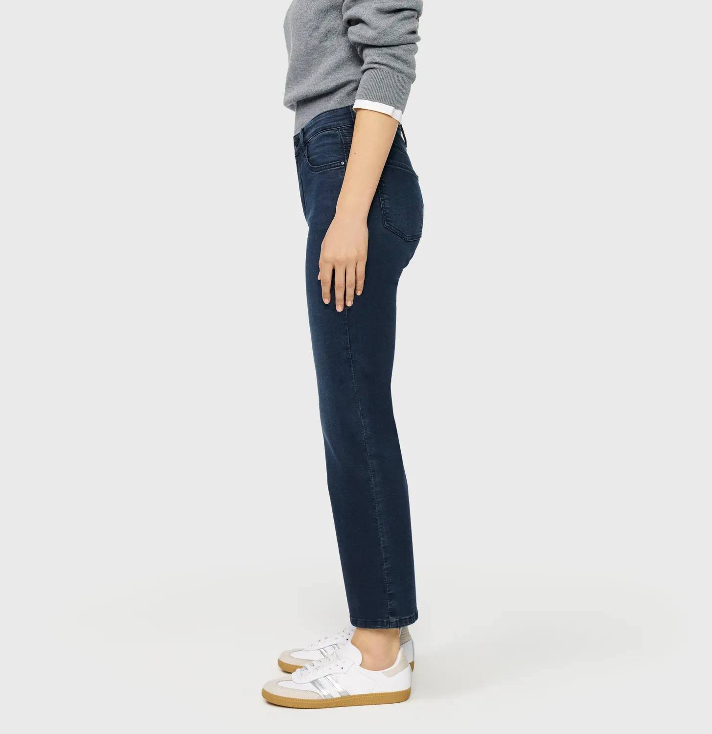MAC Dream Kick 5423 flare jeans mørkeblå cropped