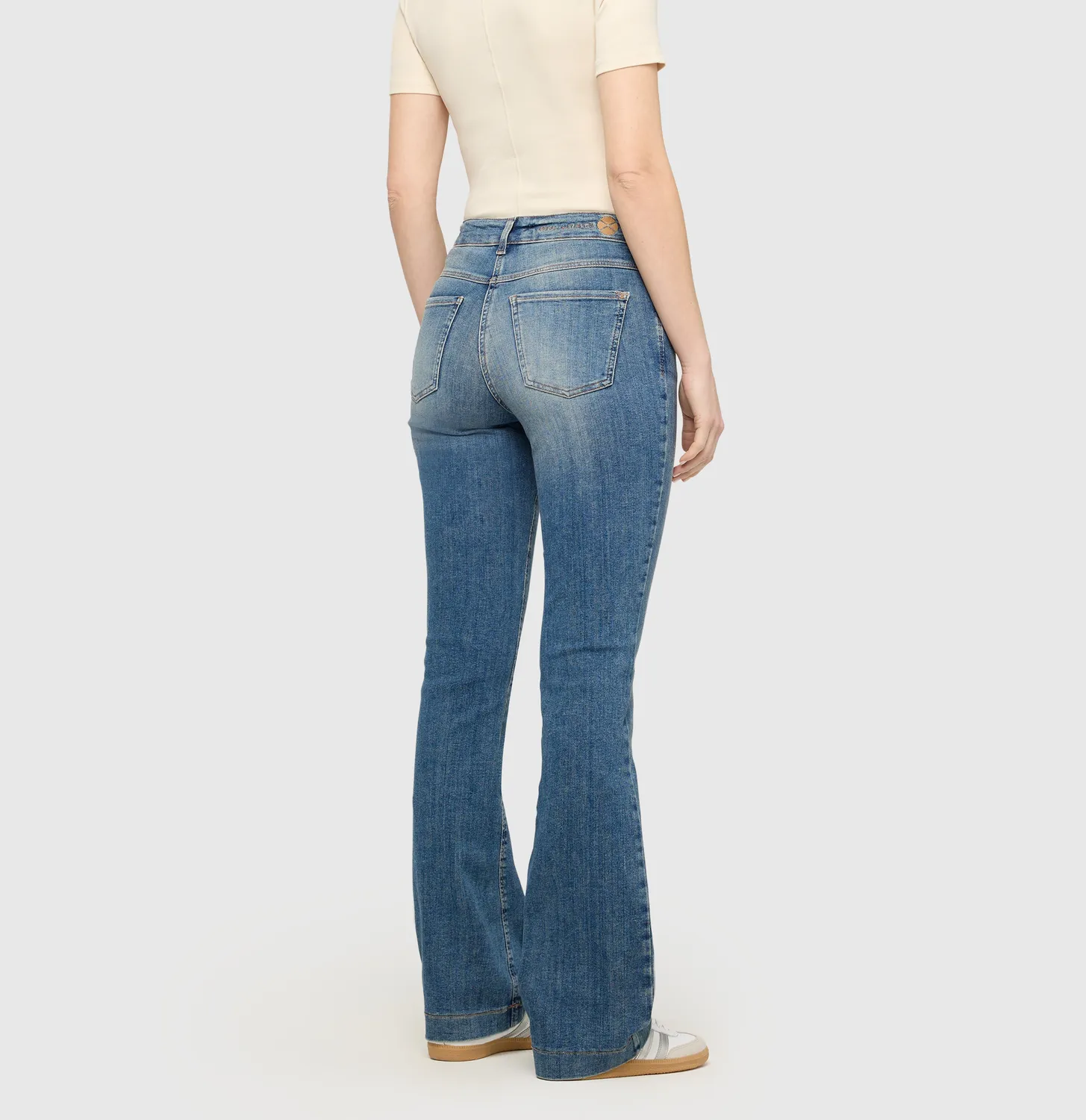 MAC Dream Boot jeans mellemblå bootcut flared