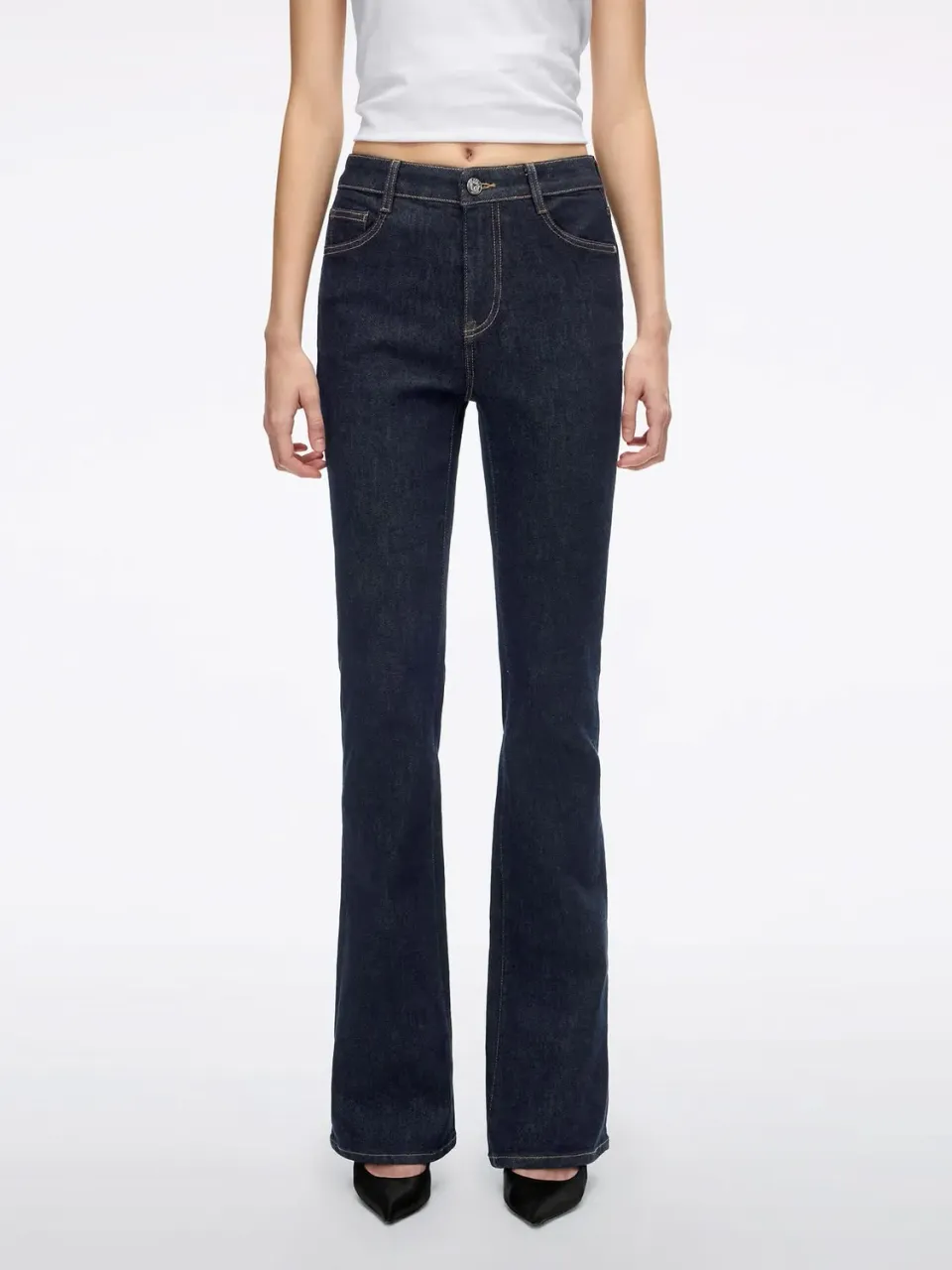Miss Sixty Flare Jeans mørkeblå stretch