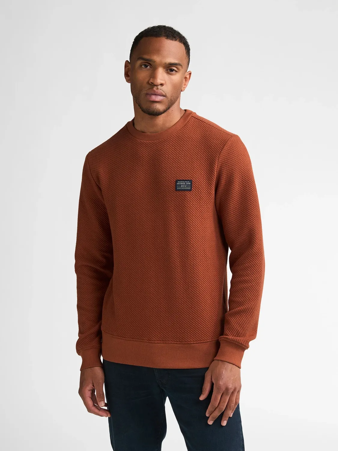 Petrol Industries Ironwall sweater rund hals bomuldsmix