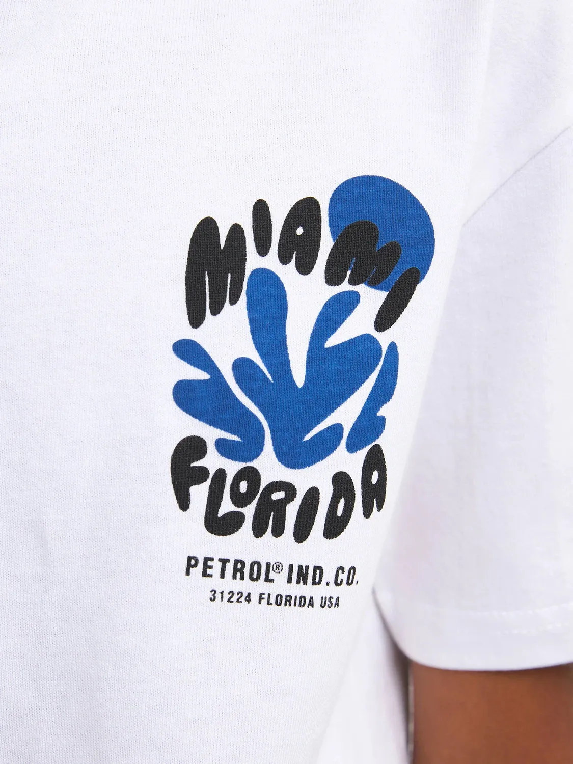 Petrol Industries Barracudaway T-shirt til drenge backprint bomuld