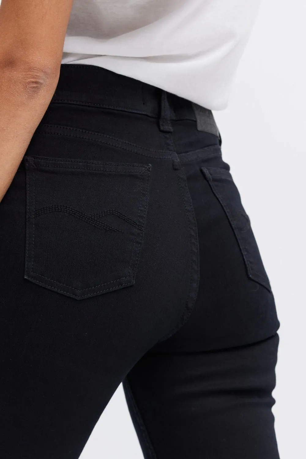 Organsk Breeze Black Sapphire skinny jeans sort
