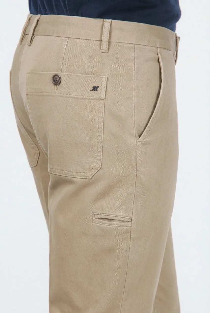 Mason's Garden herre chino bukser mørkebeige carrot fit