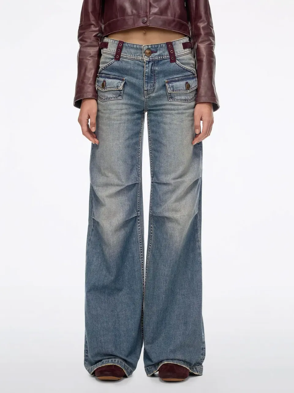 Miss Sixty Straight jeans lige blå rigid 26