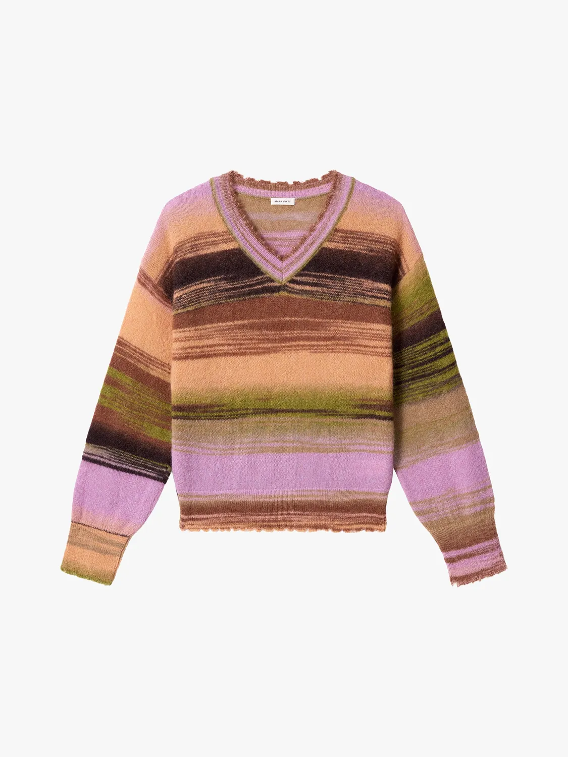 Miss Sixty Contrast Knit Sweater Flerfarvet Alpaka