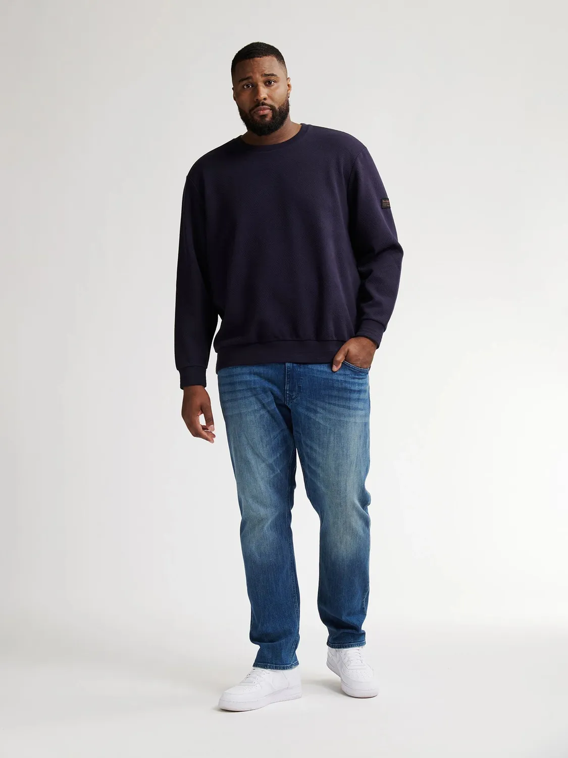 Petrol Industries Leadville plus size sweater rund hals 3XL-6XL