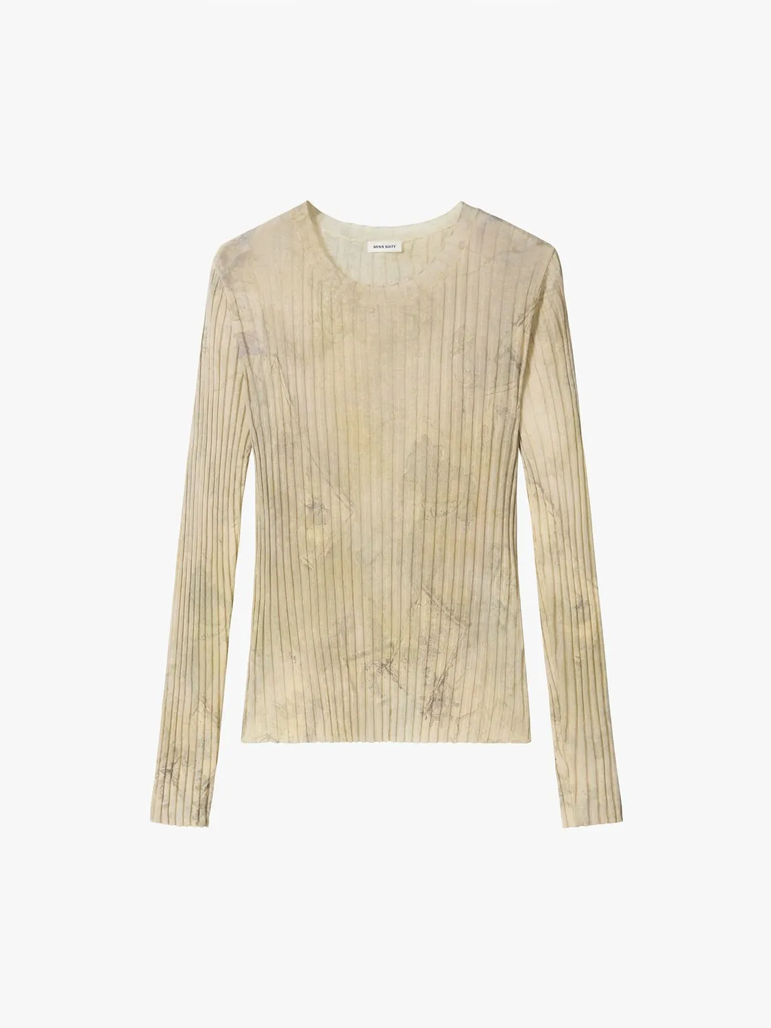 Miss Sixty 6M3RJ0320AA27 strikbluse khaki cropped bomuld