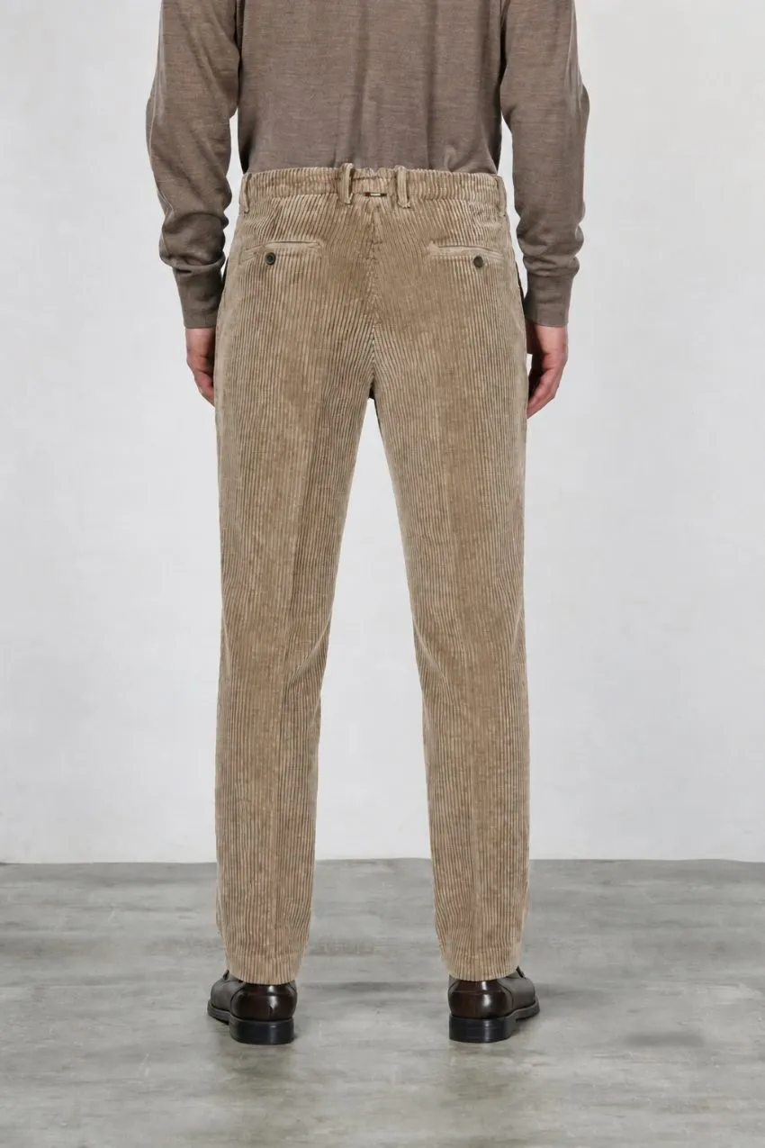 Mason's Paris chino bukser taupe fløjl carrot fit