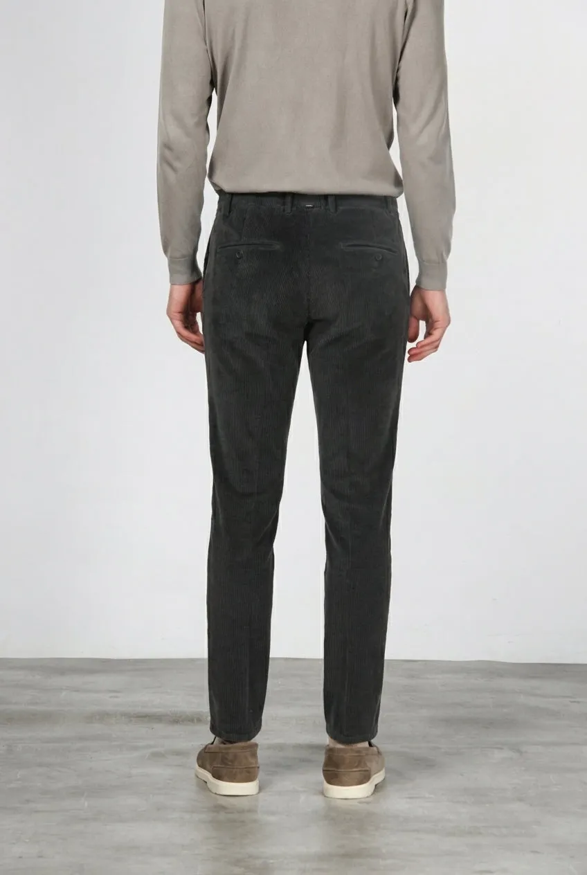 Mason's Milano Jogger chinobukser brun smal fløjl
