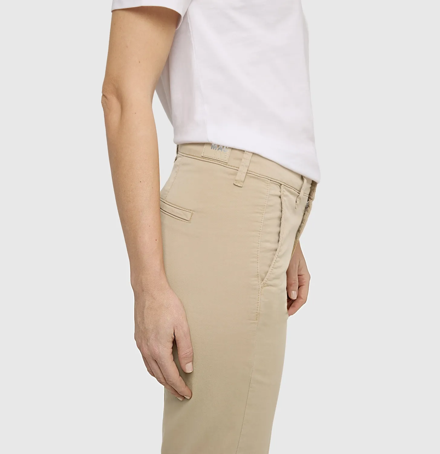 MAC Chino Turn Up 3075 bukser brun slim fit