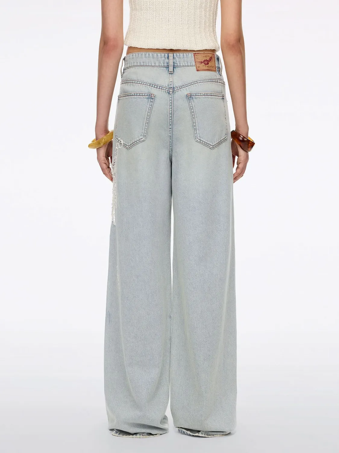 Miss Sixty jeans lyseblå straight blonde vinger